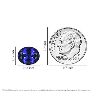 AAAA Tanzanite (Ovl 11x9 mm) 3.70 ctw