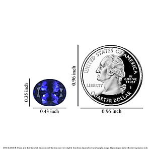 AAAA Tanzanite (Ovl 11x9 mm) 3.70 ctw