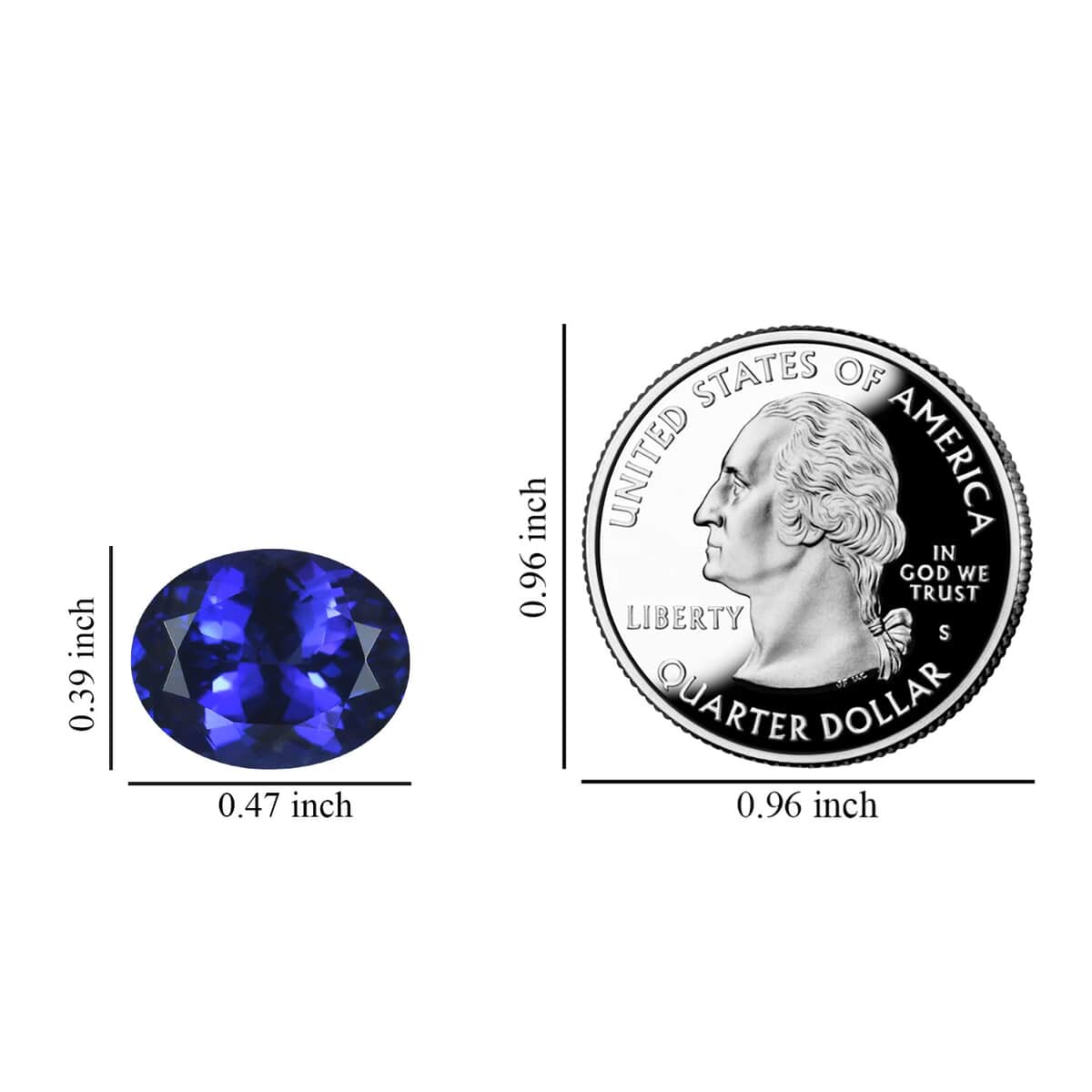 Certified AAAA Tanzanite (Ovl 12x10 mm) 5.00 ctw image number 2