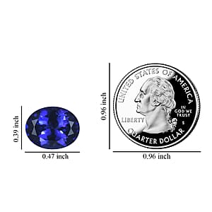 Certified AAAA Tanzanite (Ovl 12x10 mm) 5.00 ctw