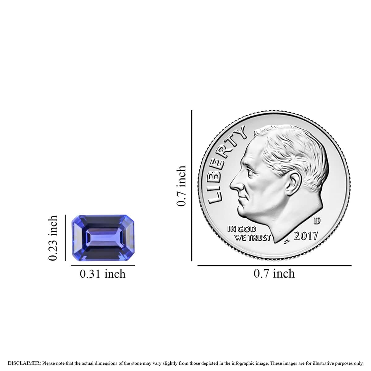 Certified & Appraised AAAA Tanzanite (Oct 8x6 mm) 1.50 ctw image number 3