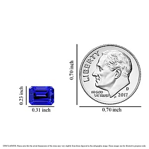 Certified & Appraised AAAA Tanzanite (Oct 8x6 mm) 1.50 ctw