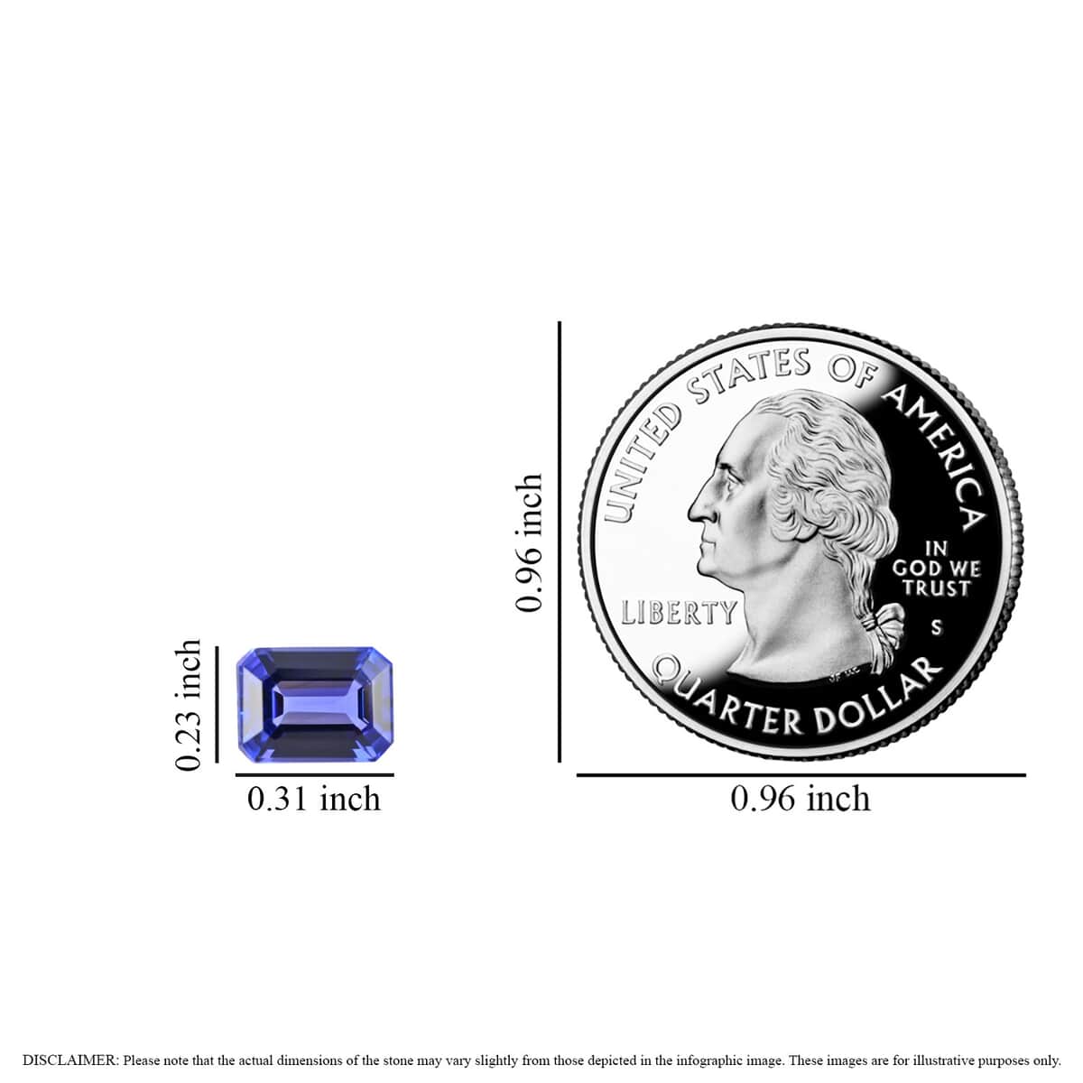 Certified & Appraised AAAA Tanzanite (Oct 8x6 mm) 1.50 ctw image number 4