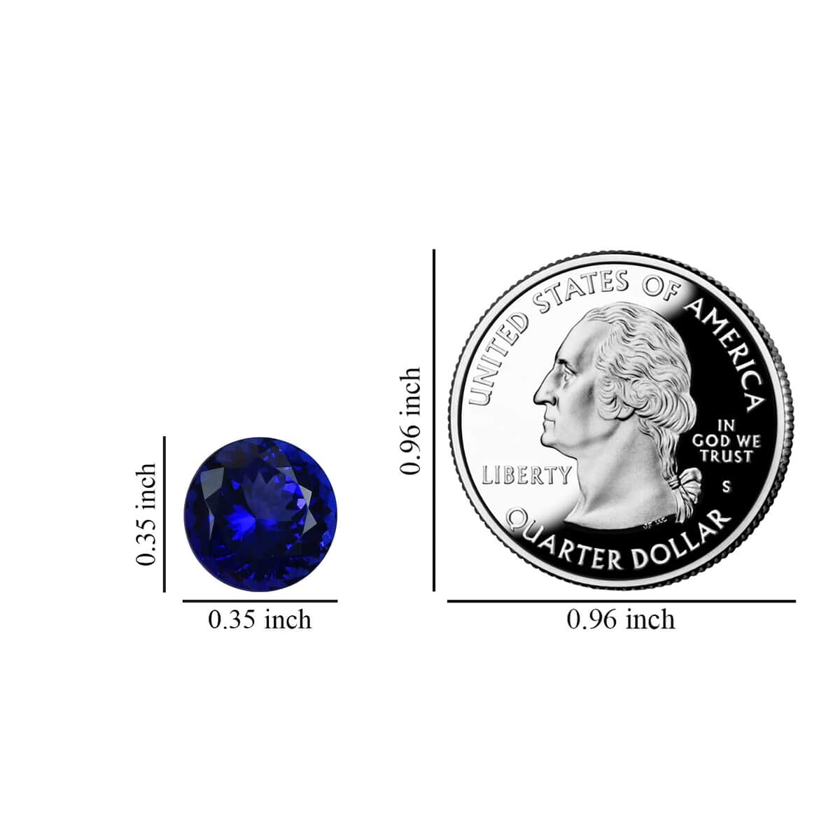 Certified and Appraised AAAA Tanzanite (Rnd 9 mm) 2.80 ctw image number 2