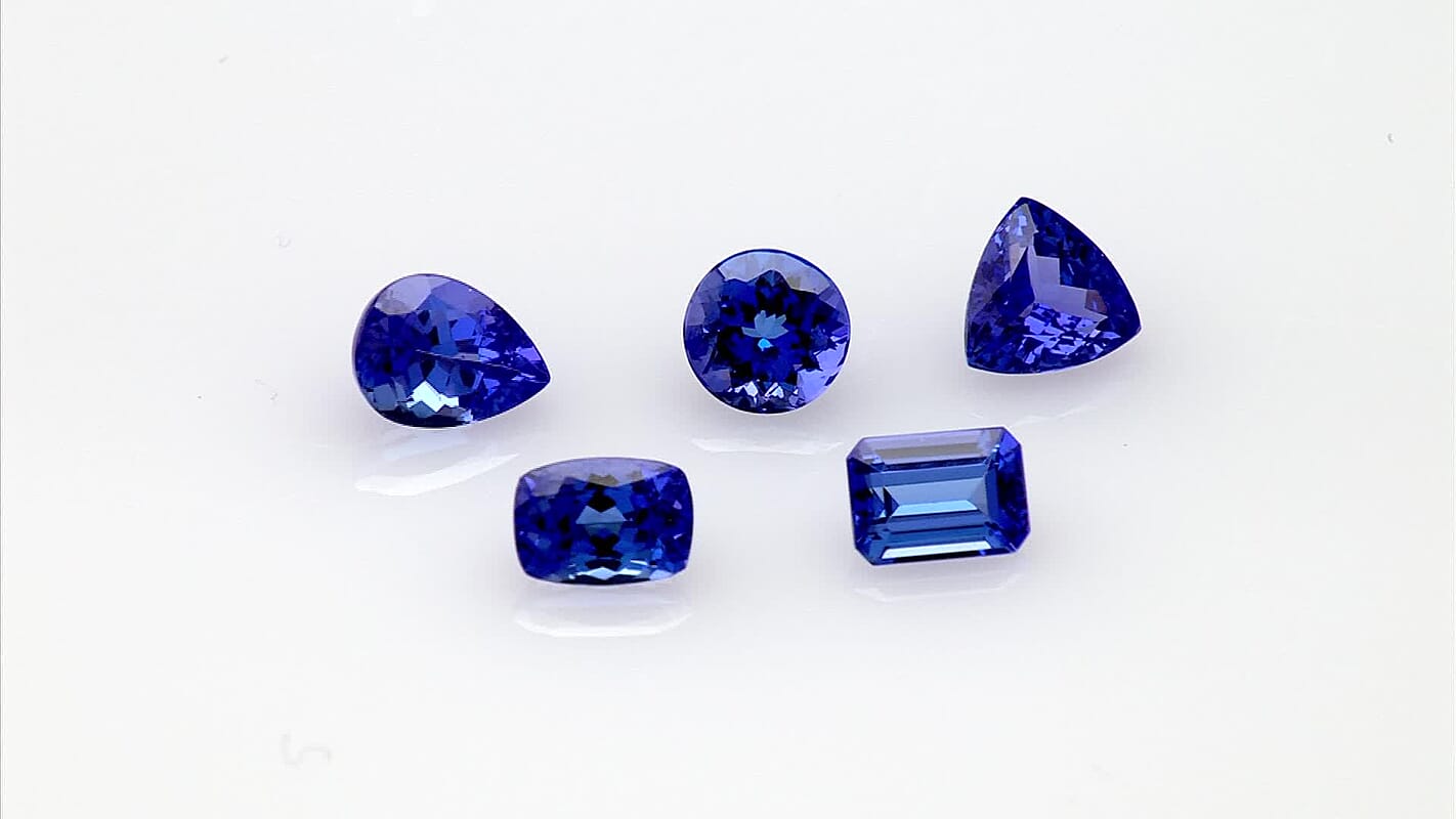 AAAA Tanzanite (Cushion 6x6 mm), Loose Tanzanite, Loose Gem, Loose Gemstones, Loose Stones, Jewelry Stones 1.00 ctw