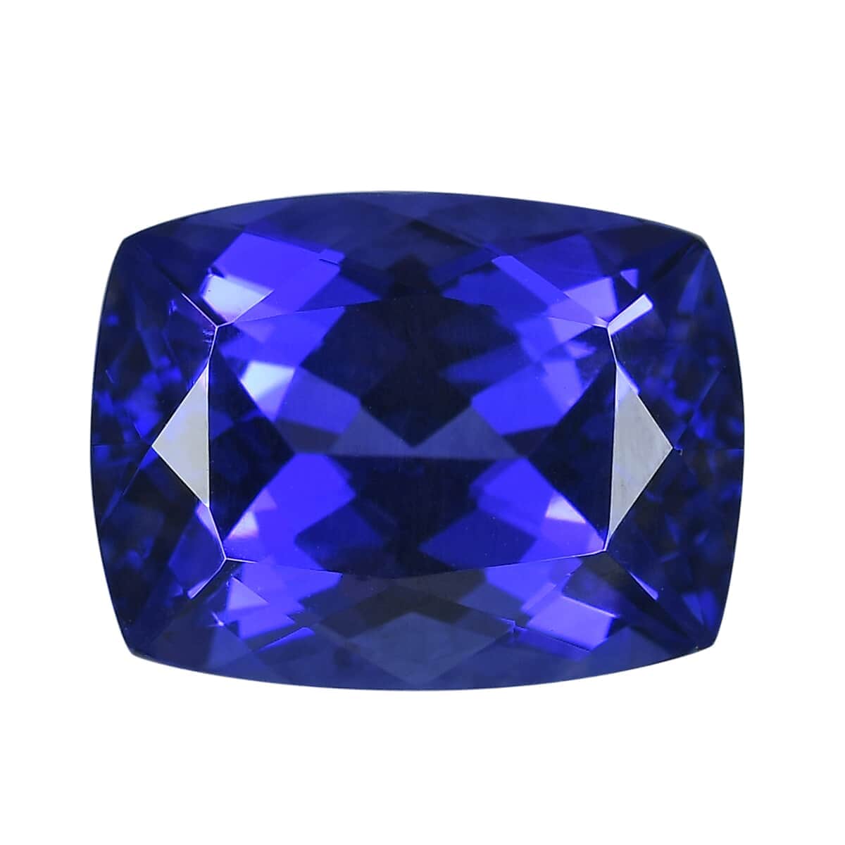 Certified and Appraised AAAA Tanzanite (Cush 7x7 mm) 1.35 ctw image number 0