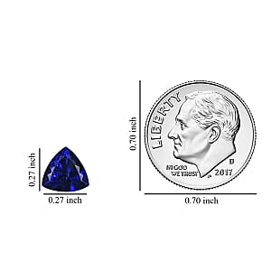 AAAA Tanzanite (Trl 7 mm) 1.00 ctw
