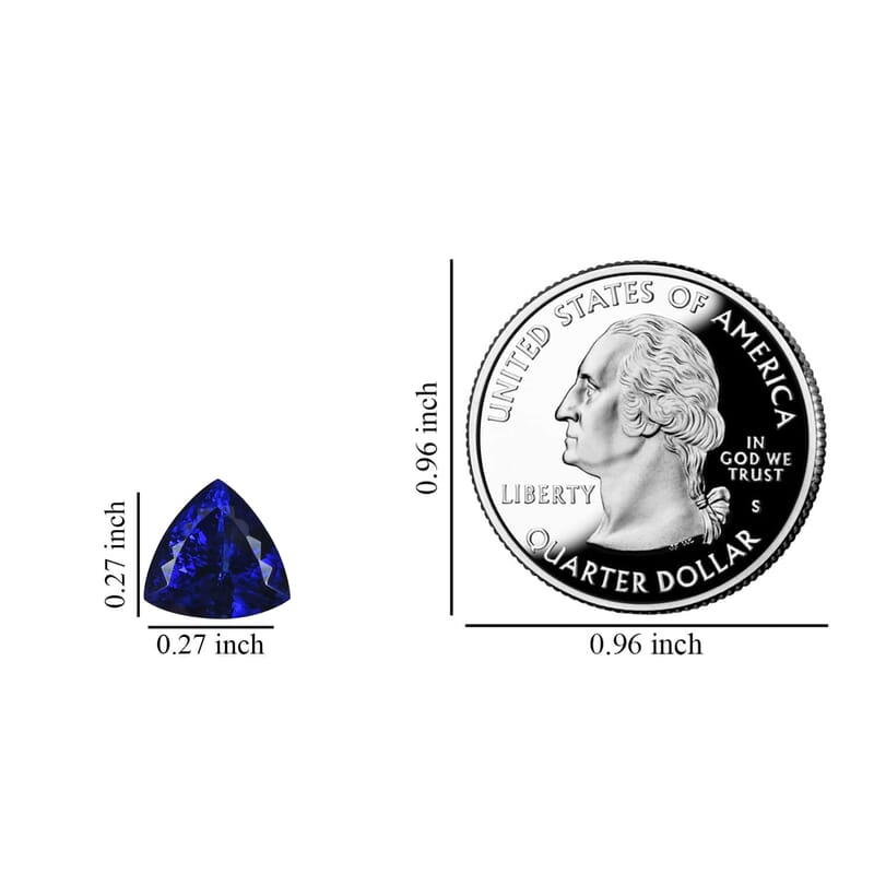 AAAA Tanzanite (Trl 7 mm) 1.00 ctw