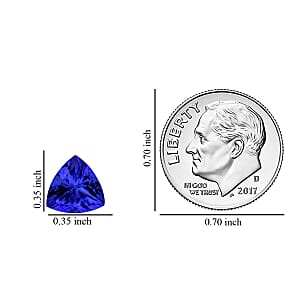 Certified & Appraised AAAA Tanzanite (Trl 9 mm) 2.25 ctw