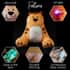 Flipo- Animates Glow Plush , Doodle Glow-In-The-Dark Plush Bear Toy , Small Soft Toy image number 2
