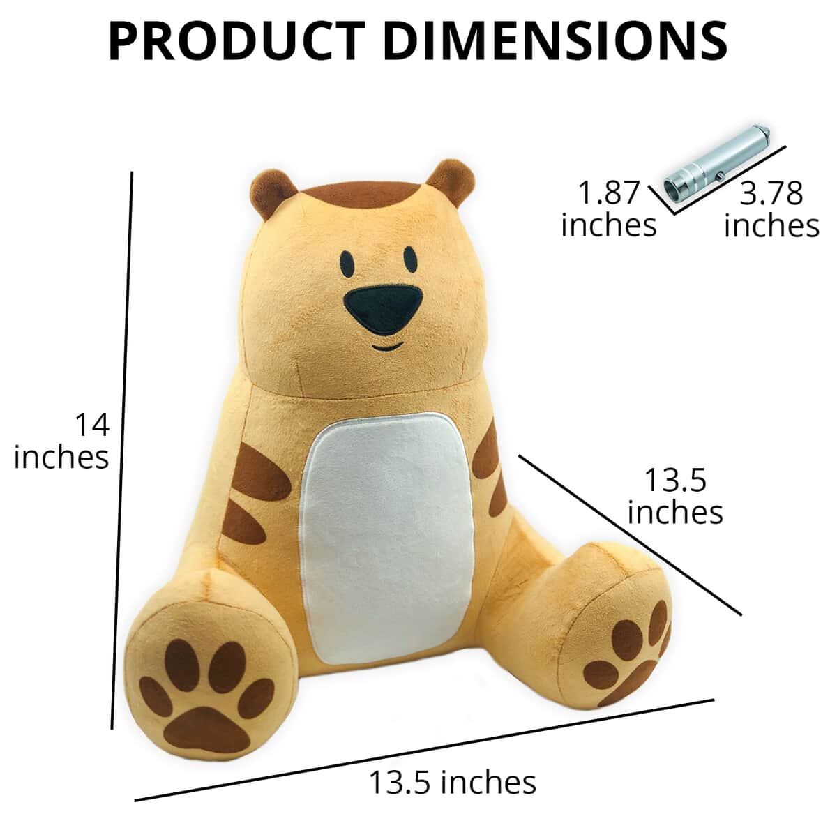 Flipo- Animates Glow Plush , Doodle Glow-In-The-Dark Plush Bear Toy , Small Soft Toy image number 3
