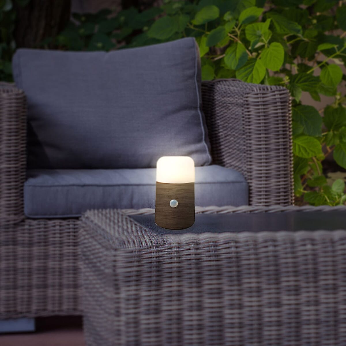 Flipo- SomaGlo&trade; , LED Sensor Nightlight (Woodgrain) , Night Lamp for Bedroom , Bed Light , Motion Sensor LED Nightlight image number 6