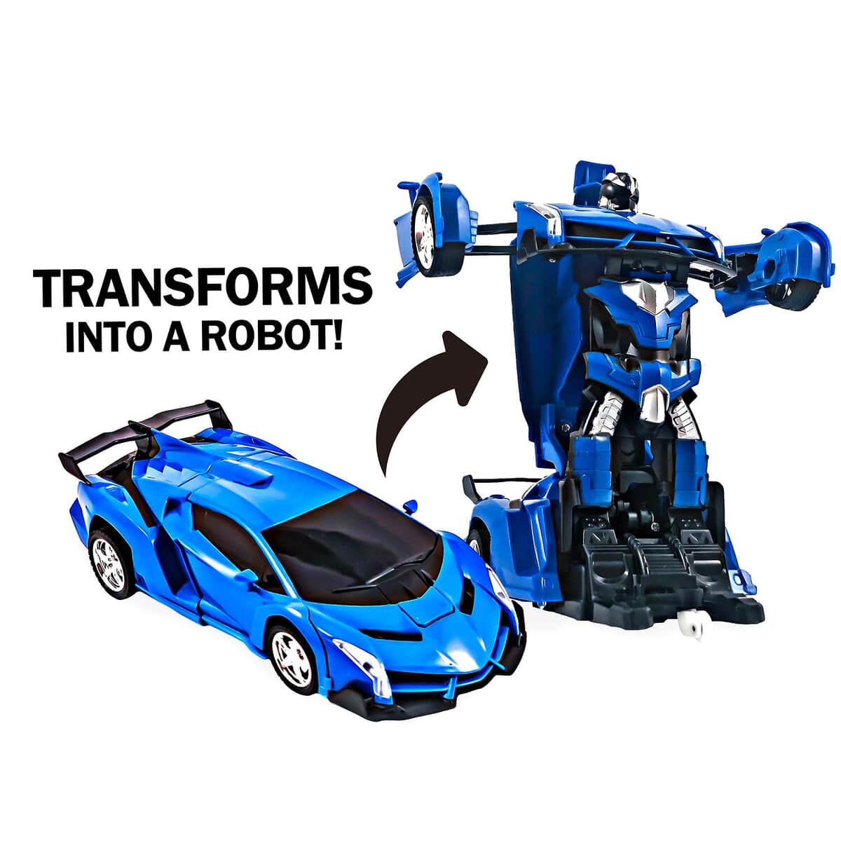 Flipo- Automotion - Shape-Shifting Robot R/C Car Blue image number 0