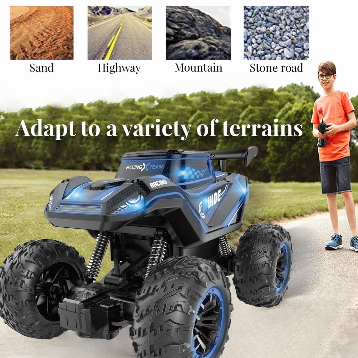 Flipo- Timber Rover , Off-Road RC Monster Truck , Remote Control Monster Truck Toy , RC Toy image number 1