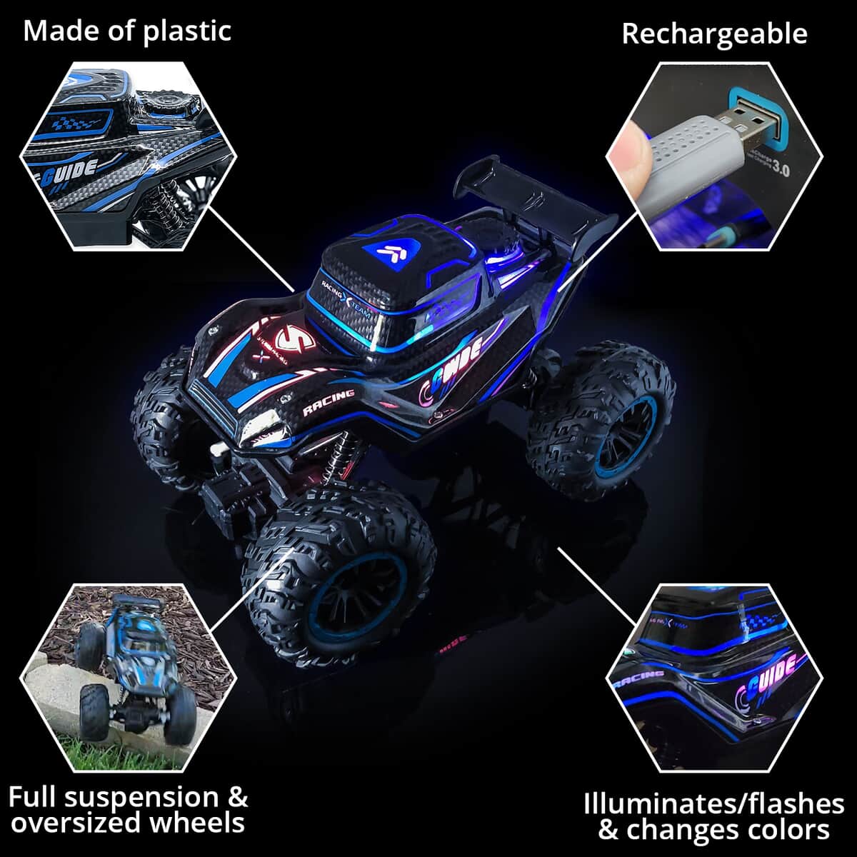 Flipo- Timber Rover , Off-Road RC Monster Truck , Remote Control Monster Truck Toy , RC Toy image number 2