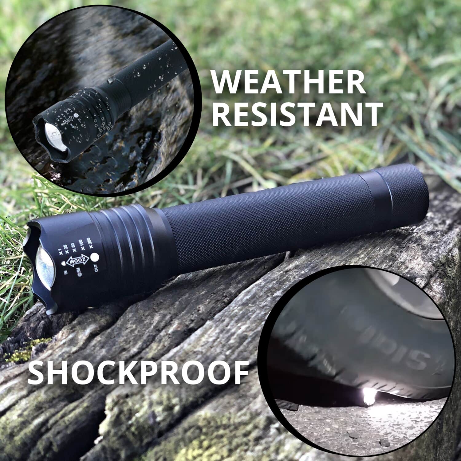 Buy Flipo Stinger 2000 20W Tactical Flashlight Best Brightest