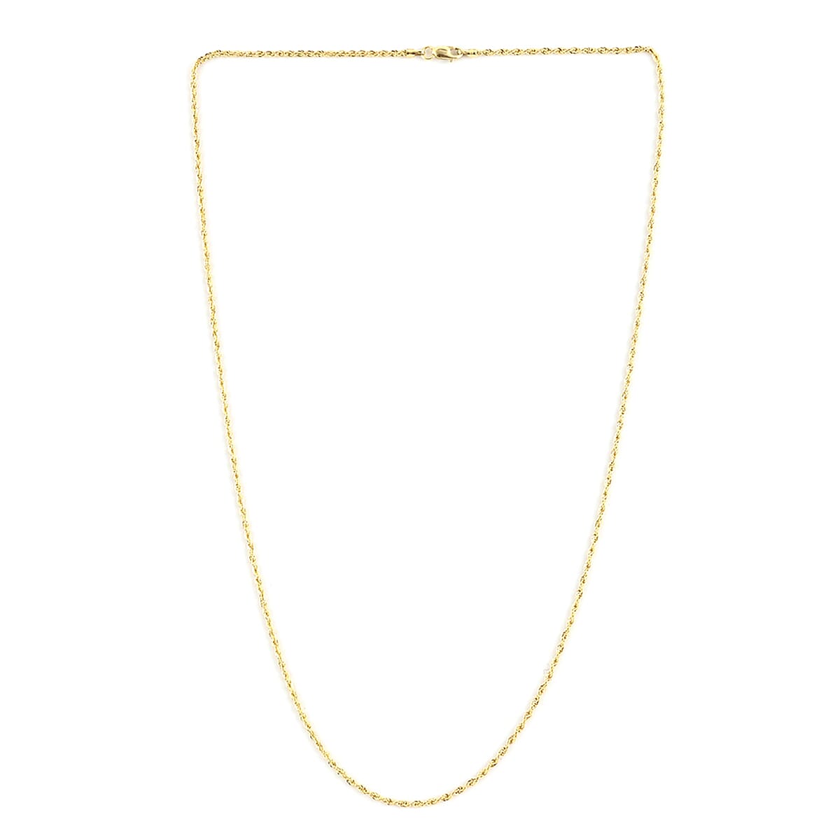 10K Yellow Gold 3.5mm Rope Chain Necklace 20 Inches 6 Grams image number 2