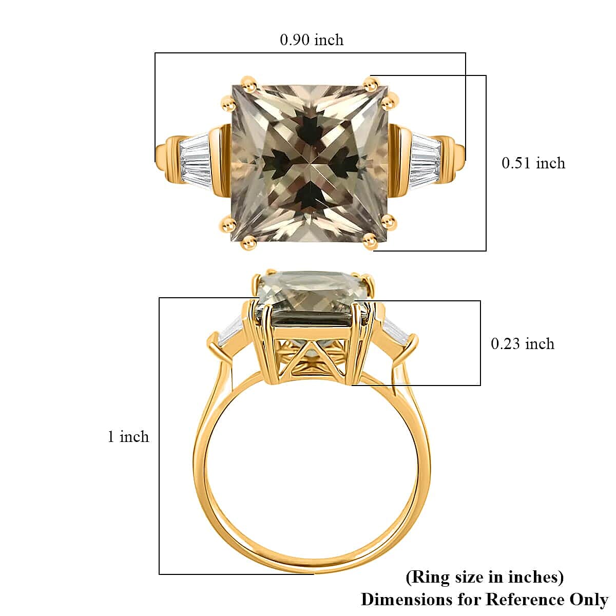 Certified and Appraised Iliana 18K Yellow Gold AAA Turkizite and G-H SI Diamond Ring (Size 6.0) 4.25 ctw