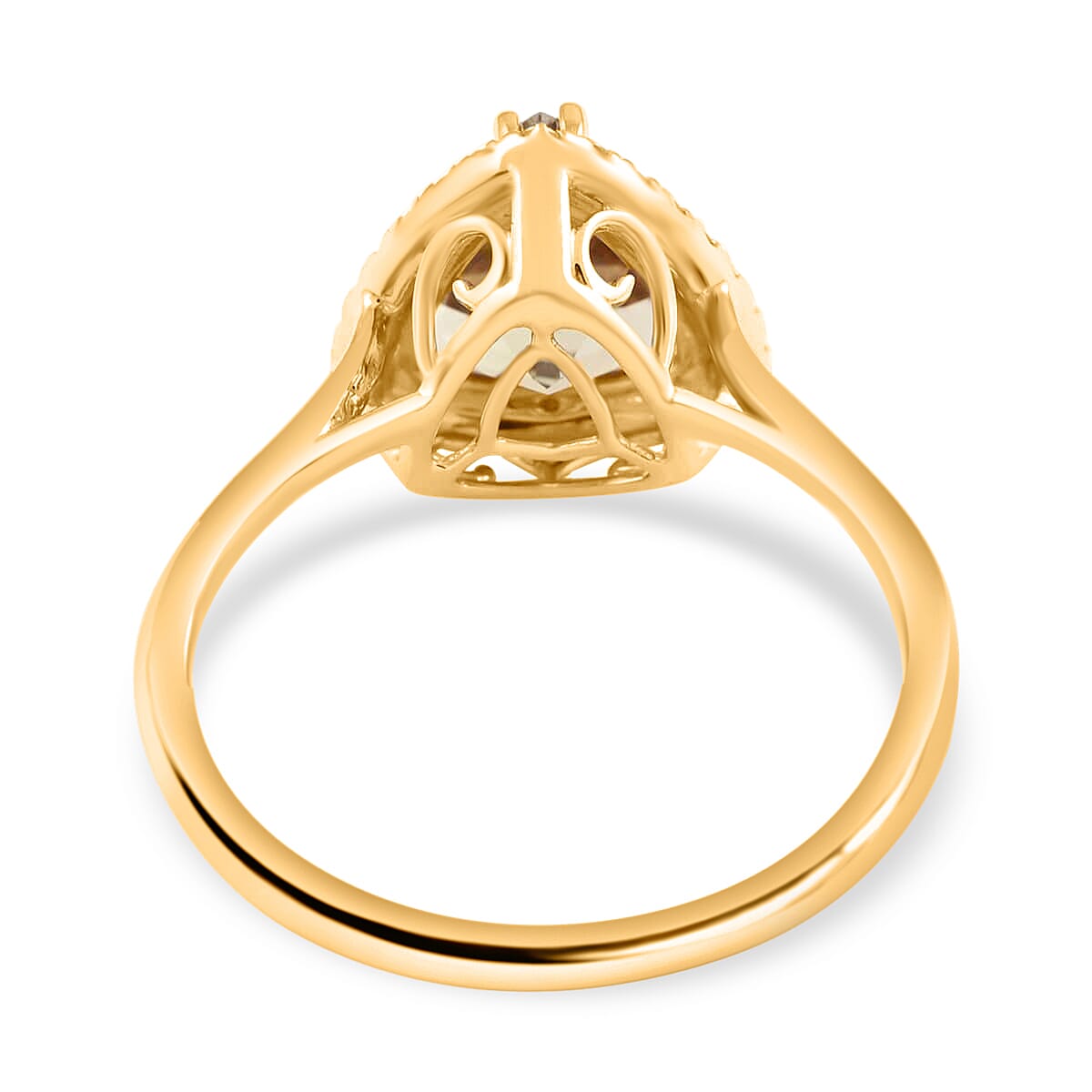 Certified & Appraised Iliana 18K Yellow Gold AAA Turkizite and G-H SI Diamond Ring (Size 9.0) 3.50 Grams 2.80 ctw image number 4