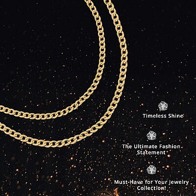 14K Yellow Gold Cuban Chain Necklace, Gold Necklace, Gold Gifts, 20 Inch Chain Necklace 2mm 1.80 Grams
