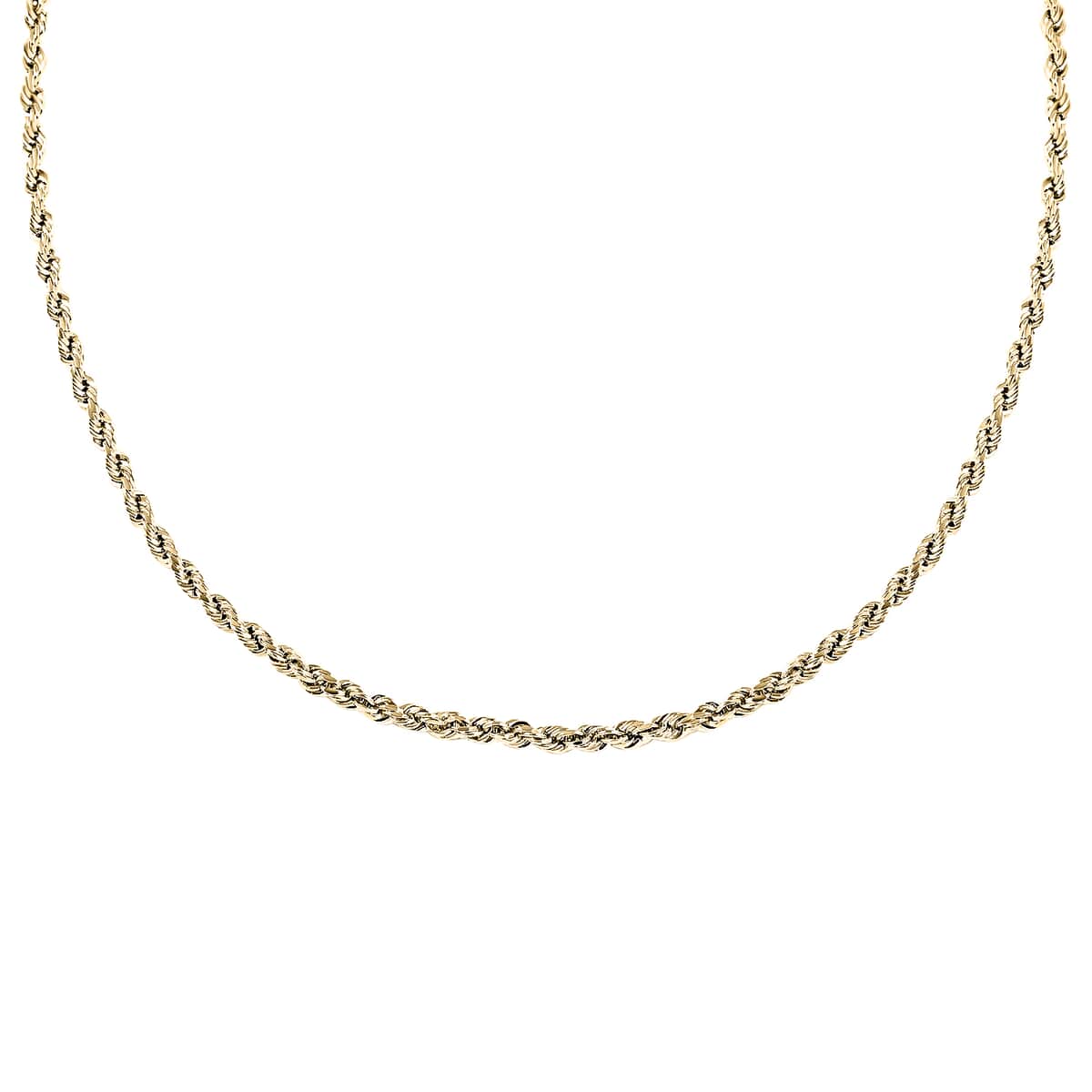 10K Yellow Gold 3mm Rope Necklace 20 Inches 4.40 Grams image number 3