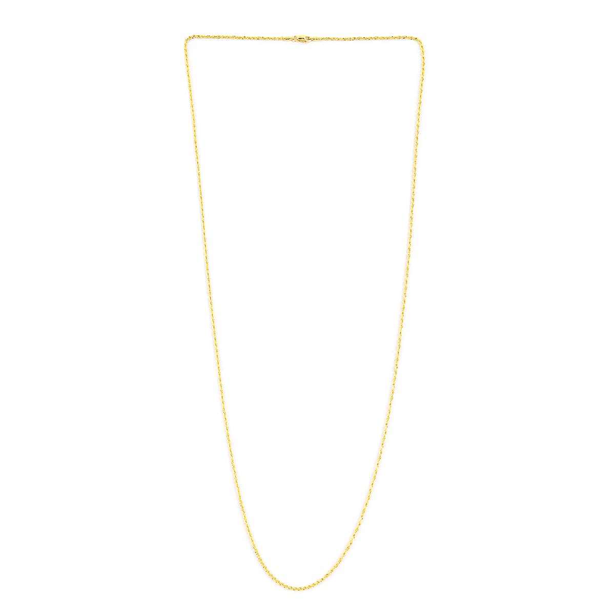 14K Yellow Gold 4mm Rope Necklace 24 Inches 8.40 Grams image number 2