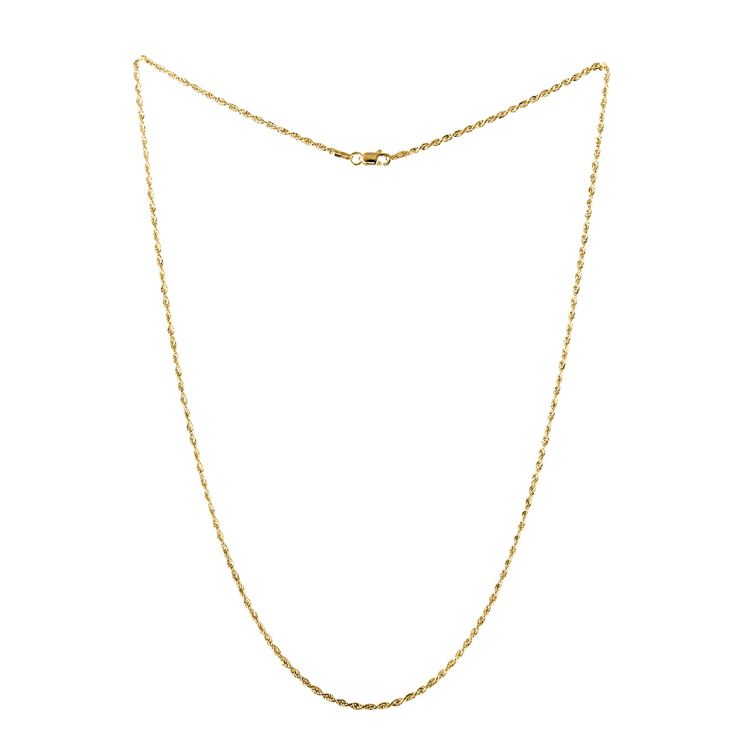 Buy 10K Yellow Gold Rope Necklace Gold Chain Rope Chain Necklace 22 Inches at ShopLC