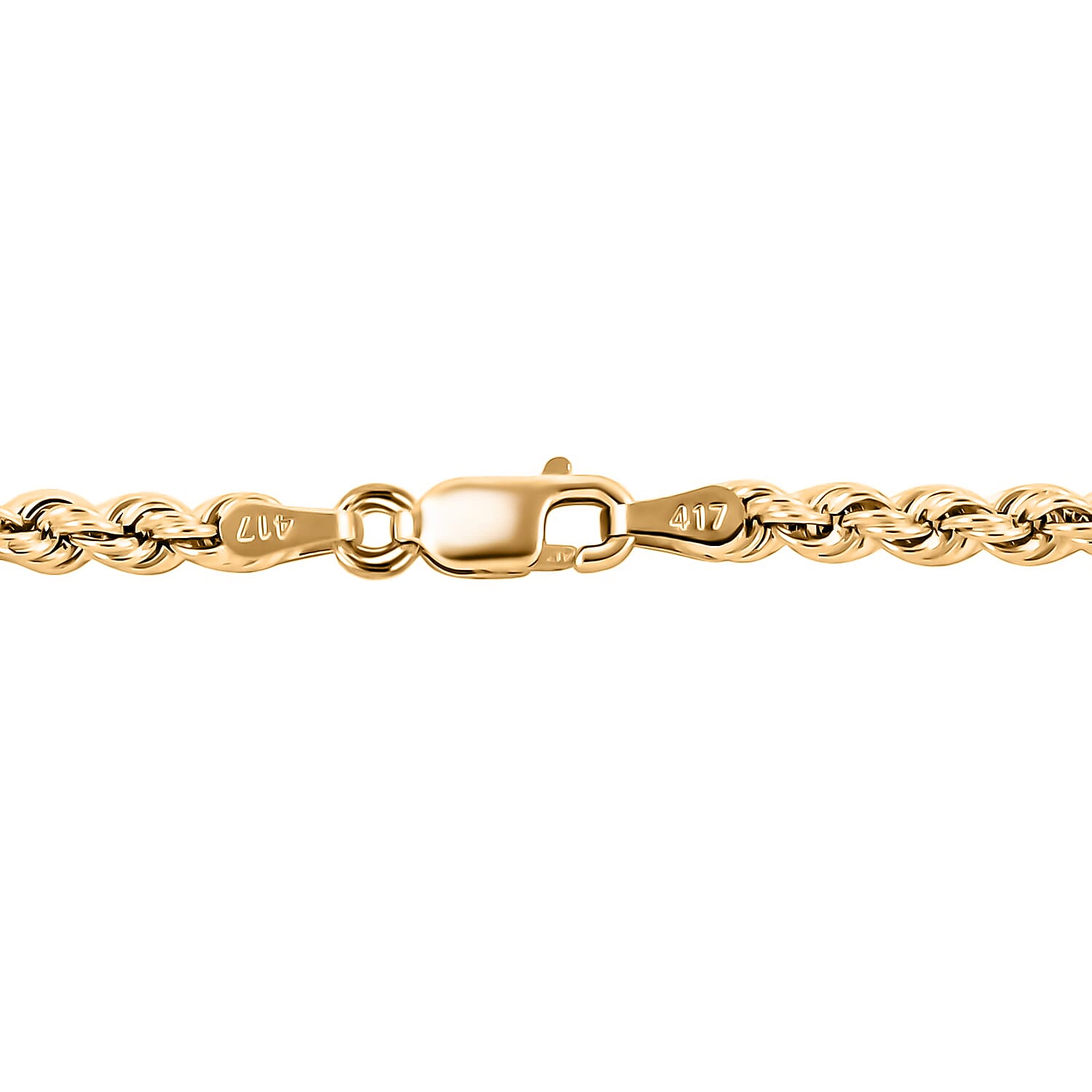 14K Yellow Gold Rope Chain Necklace, Gold Necklace, Rope Chain, Gold Chain, Princess Length Necklace