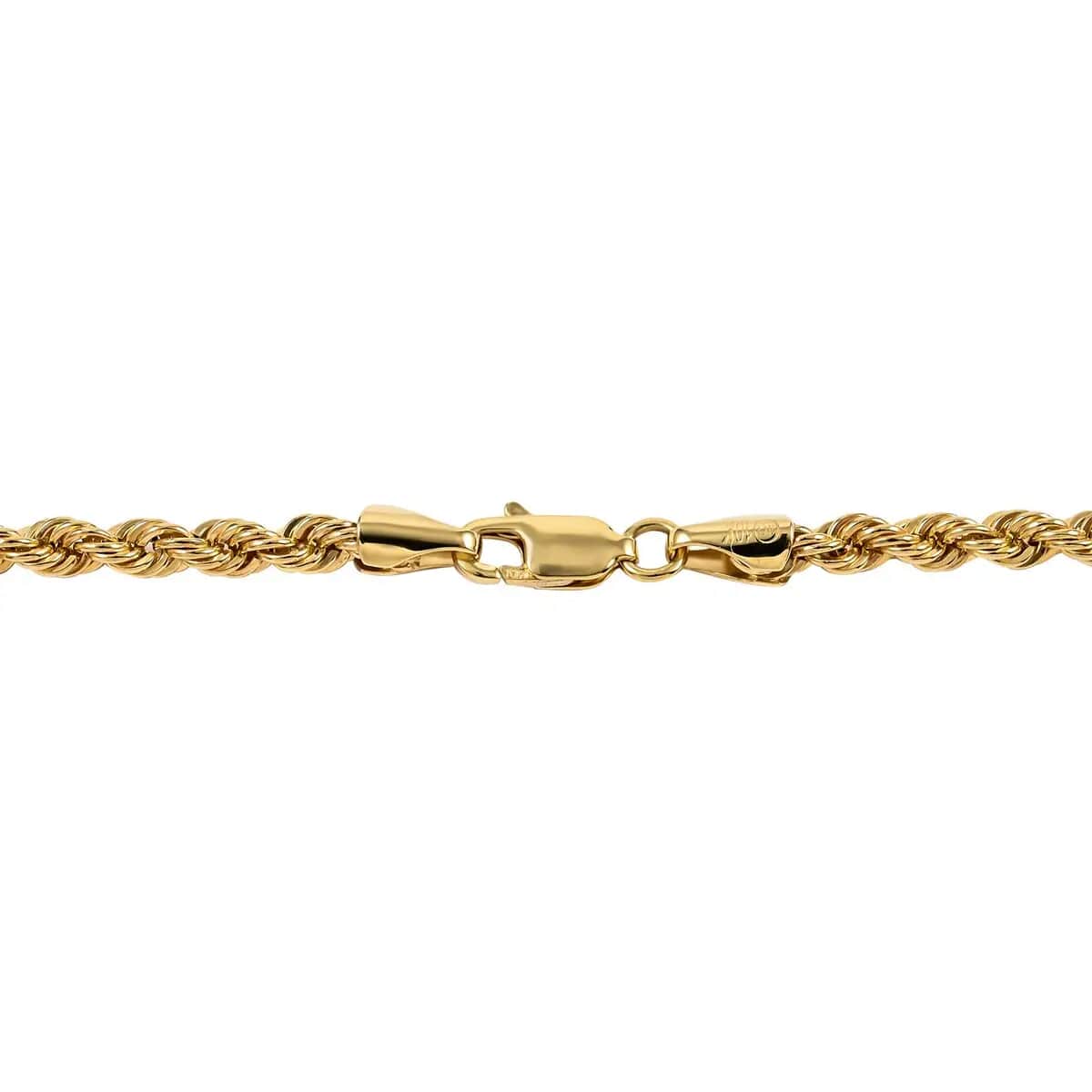 10K Yellow Gold Rope Chain Necklace, 20 Inch Necklace, Gold Jewelry 1.5mm 1.4 Grams image number 4