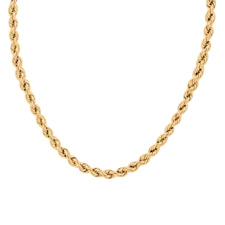 14K Yellow Gold Rope Chain, Gold Chain (18 Inches) image number 0
