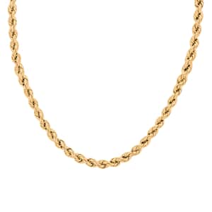 14K Yellow Gold Rope Chain, Gold Chain (20 Inches) (1.60 g)