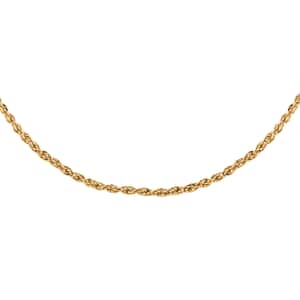 14K Yellow Gold Rope Necklace| Gold Chain| Gold Necklace For Women| Birthday Gifts For Her (18 Inches)