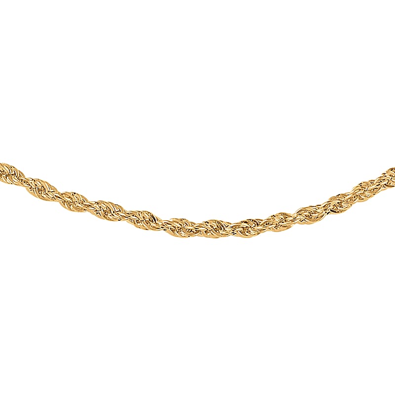 Ankur Treasure Chest 14K Yellow Gold Rope Chain, Gold Rope Necklace, 24 Inch Chain Necklace 1.8 Grams