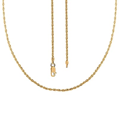 Ankur Treasure Chest 14K Yellow Gold Rope Chain, Gold Rope Necklace, 24 Inch Chain Necklace 1.8 Grams
