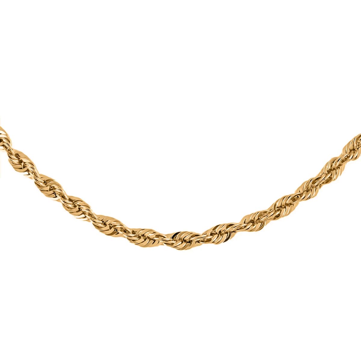 10K Yellow Gold Rope Chain Necklace, Gold Necklace, Rope Chain, Gold Chain, Matinee Length Necklace image number 0