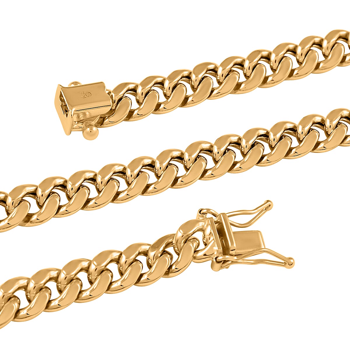 14K Yellow Gold Miami Cuban Chain Necklace 18 Inches 18.70 Grams image number 2