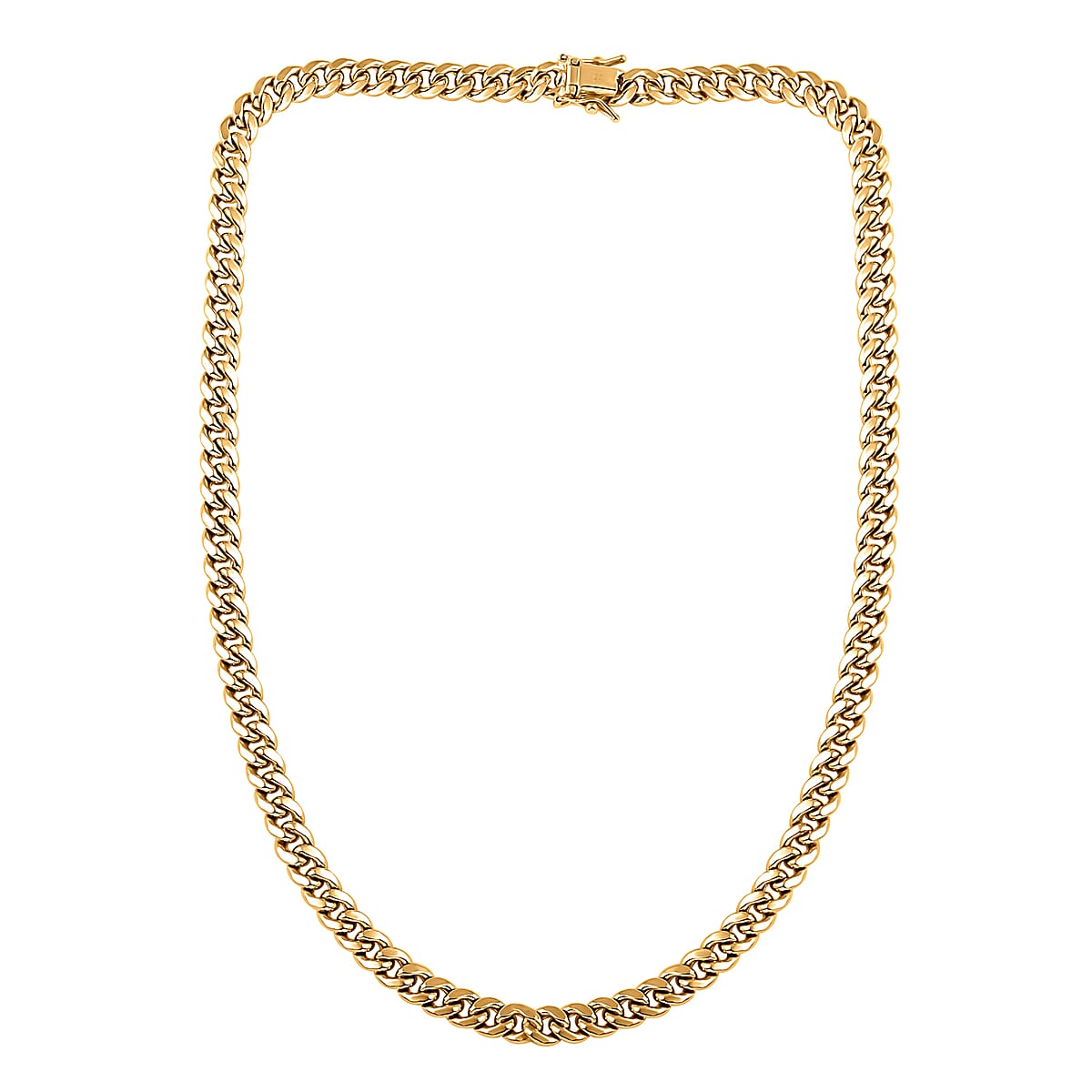 14K Yellow Gold Miami Cuban Chain Necklace 18 Inches 18.70 Grams image number 5