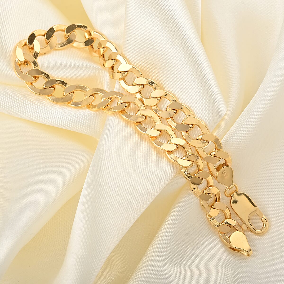 10K Yellow Gold Curb Bracelet (8.50 In) 9.70 Grams image number 1