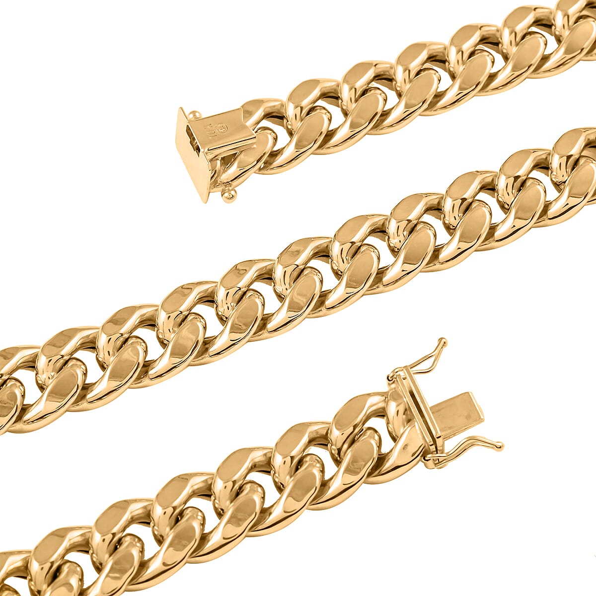 10K Yellow Gold Cuban Chain Necklace 20 Inches 76.70 Grams image number 2
