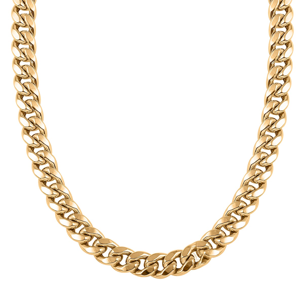 10K Yellow Gold Cuban Chain Necklace 20 Inches 76.70 Grams image number 3