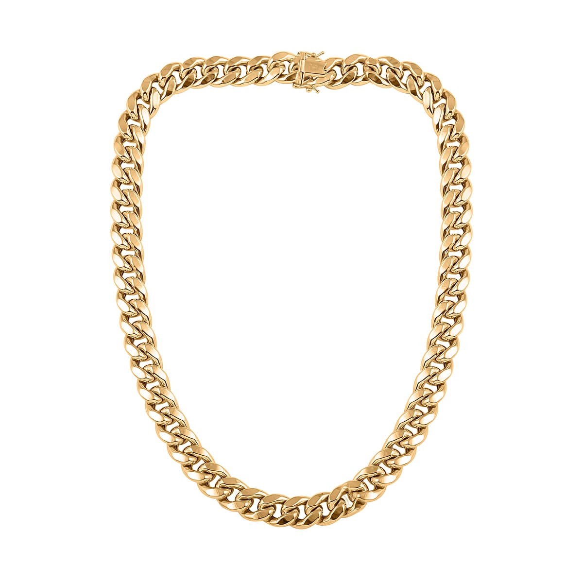 10K Yellow Gold Cuban Chain Necklace 20 Inches 76.70 Grams image number 5