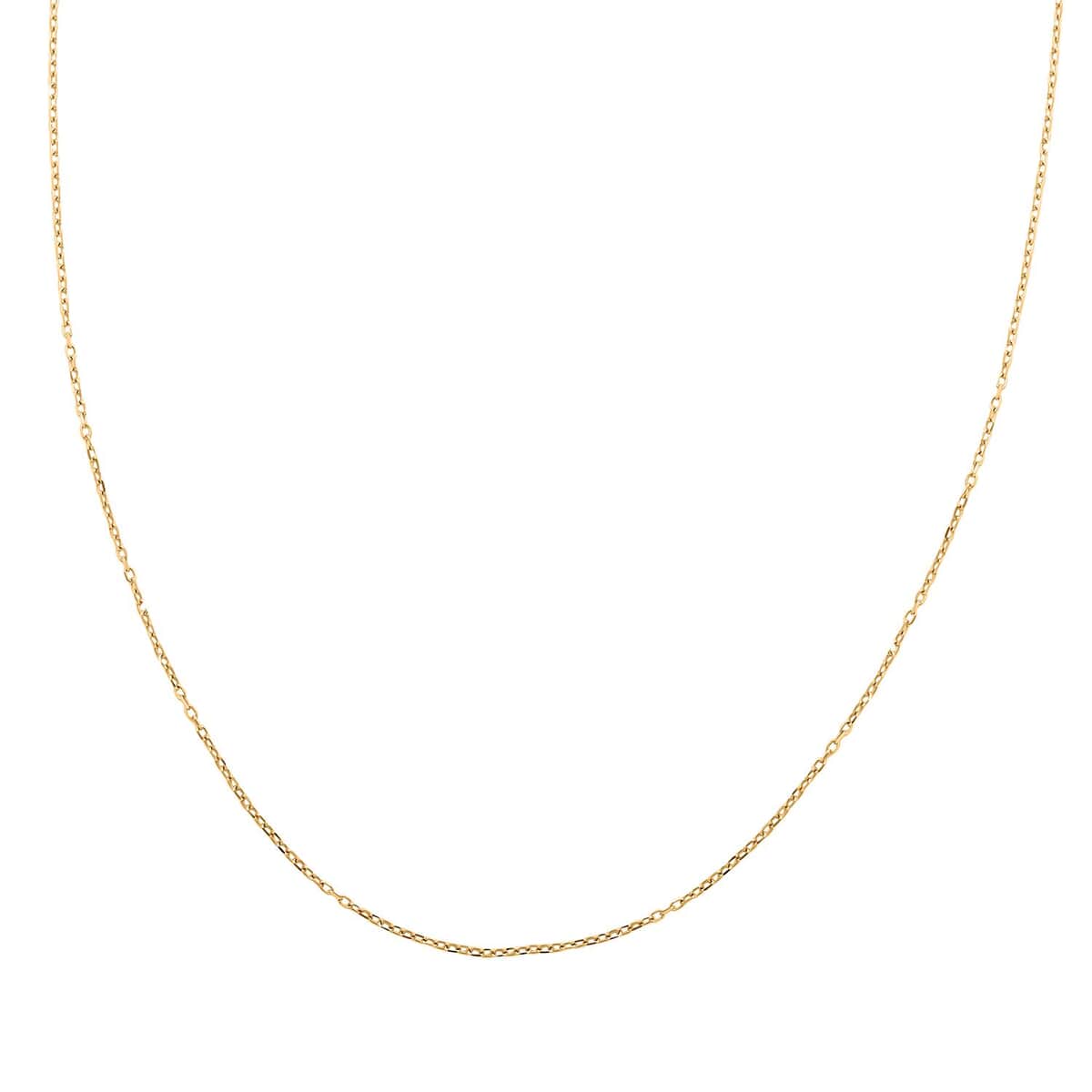 18K Yellow Gold Anchor Chain Necklace 16 Inches 1.70 Grams image number 0