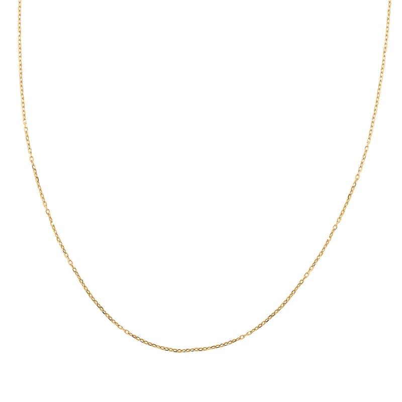 Ankur Treasure Chest 18K Yellow Gold Cable Chain Necklace 16 Inches 1.70 Grams