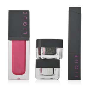 Closeout Lique 4 Piece Makeup Set (Liquid Lip, Lipstick, & Effect Powders)