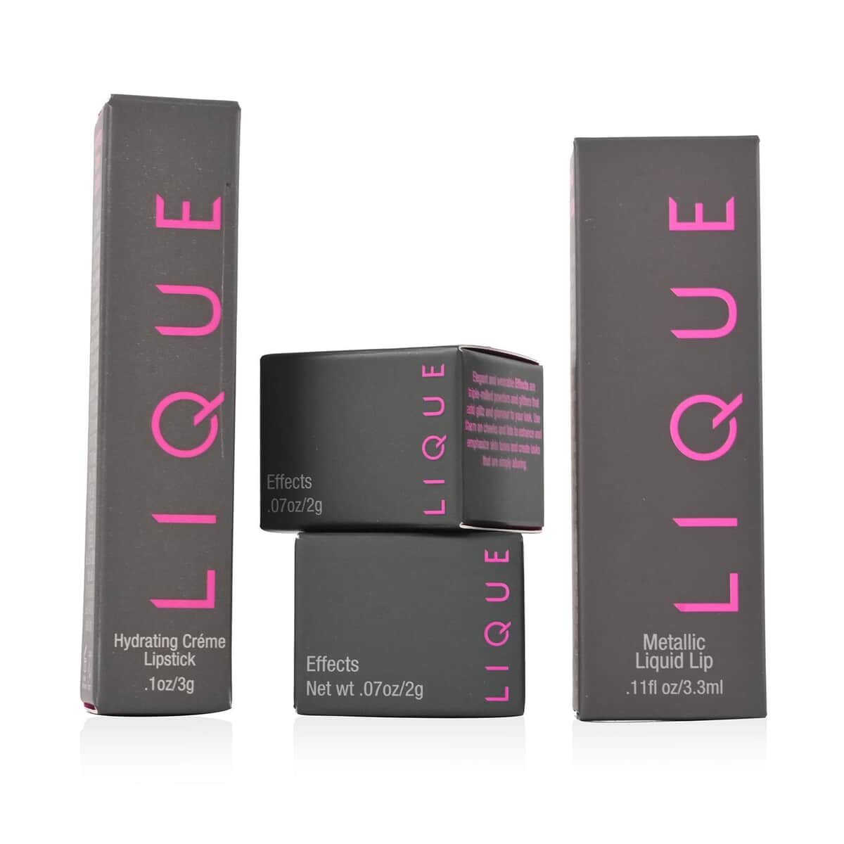 Closeout Lique 4 Piece Makeup Set (Liquid Lip, Lipstick, & Effect Powders) image number 5