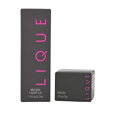 Closeout Lique Set of 2 Liquid Lip & Effect Powder
