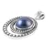 BALI LEGACY Blue Mabe Pearl 12-13mm Pendant in Sterling Silver 7 Grams image number 2