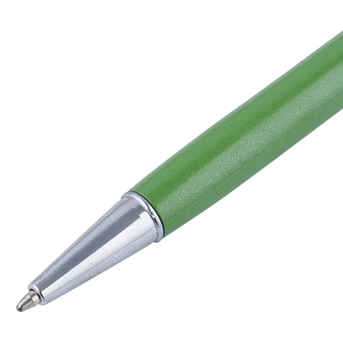 Set of 2 Green Quartz Pen and 4 Replacement Ink with Gift Box (5.63") image number 3
