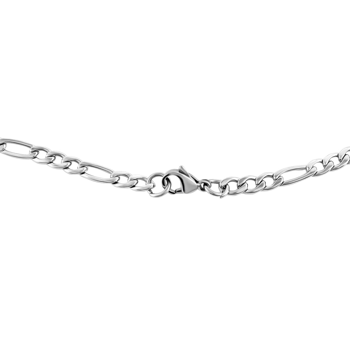 Figaro Necklace 20 Inches in Stainless Steel 17.80 Grams image number 1