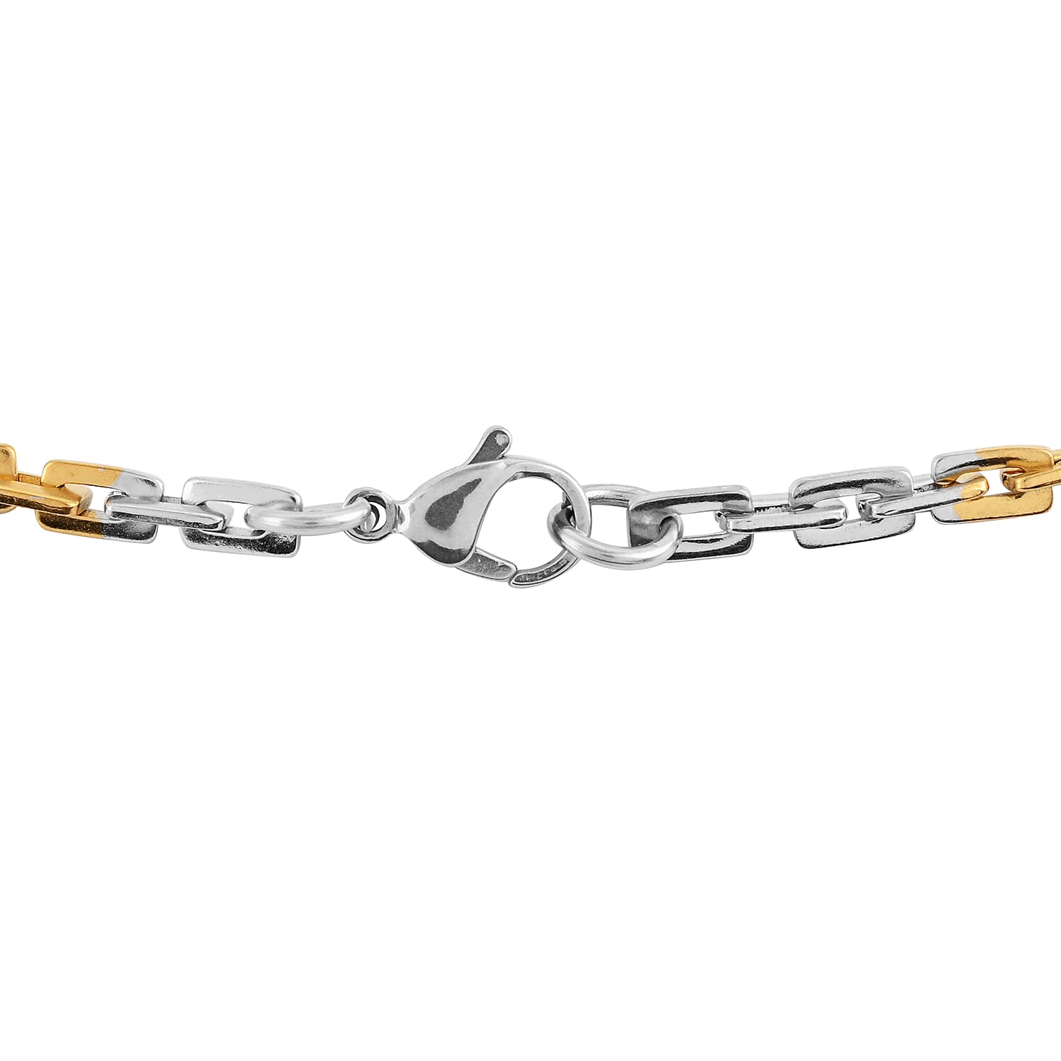 Anchor Necklace 24 Inches in ION Plated Yellow Gold and Stainless Steel 21.70 Grams